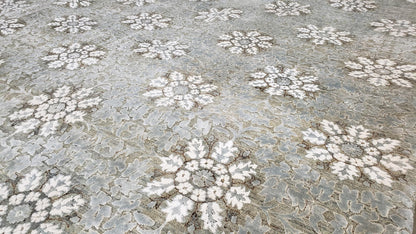 Ottoman Collection, H/L With Silk Handknotted Rug 9'11" X 14'10" -Art62959