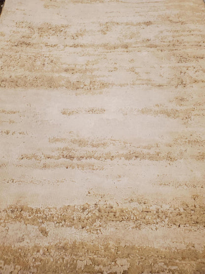 Modern Abstract  Silk and Wool Hand Knotted Rug 3'10''x5'08''  - AR44637