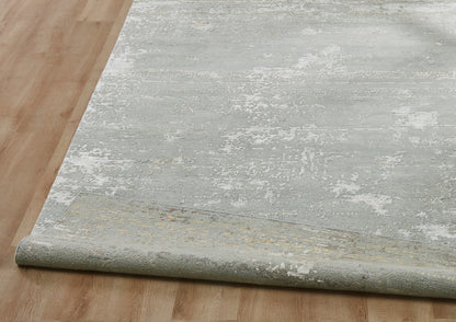 Transitional Hand Knotted Rug Wool & Silk - KKD11460