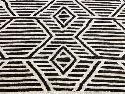 Tribal Moroccan Design Wool Hand Knotted Rug 4'11''x8'00''  - AR63487