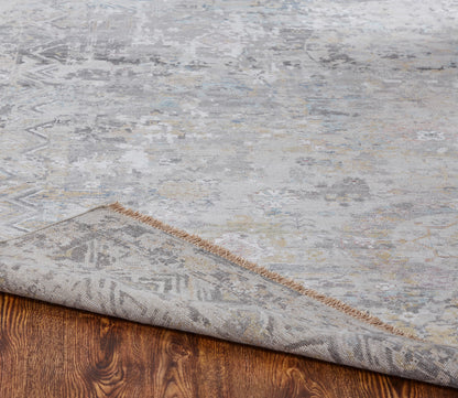 Transitional Hand Knotted Rug Wool & Silk - KKH3450