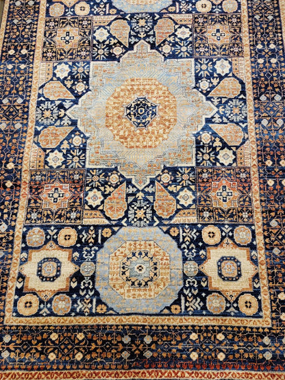 Farahan Mamluk Design Wool Hand Knotted Rug 3'10''x5'11''  - AR77017