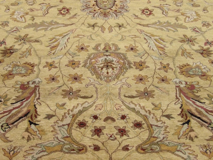 Back of Fine Kashan Tie Dye hand-knotted rug