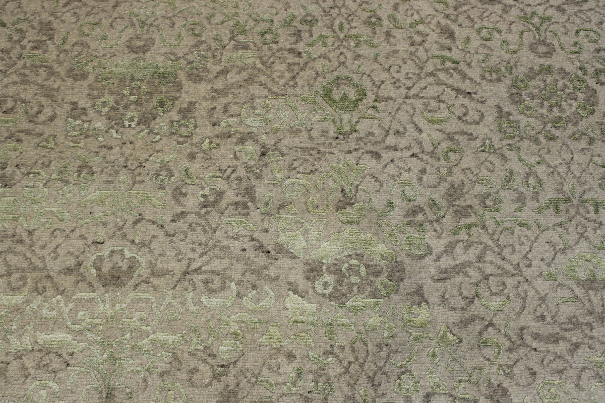 Full view of Transitional Abstract Broken Design rug