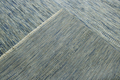 Back of Modern Grass Design hand-knotted rug