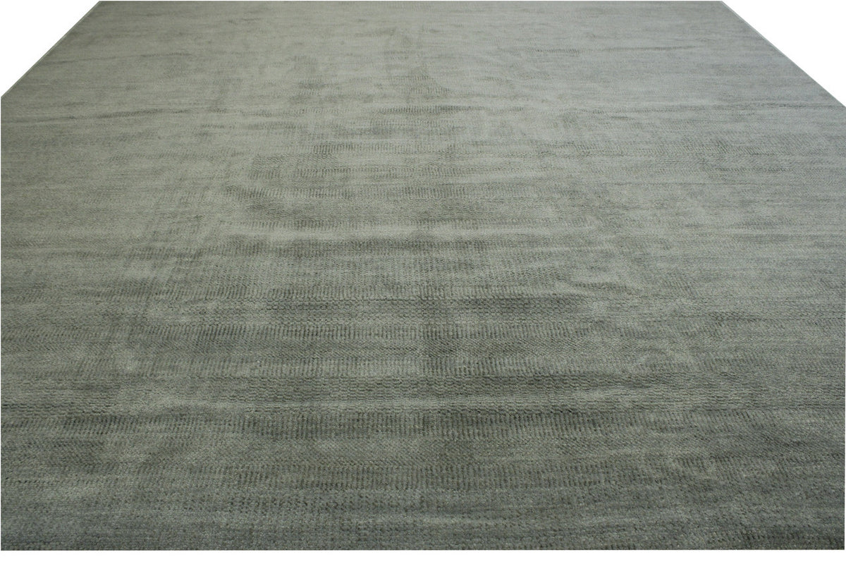 Full view of Transitional Grass Design rug