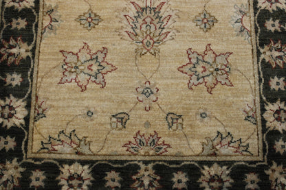 Traditional Indo Ziegler Chobi rug corner detail