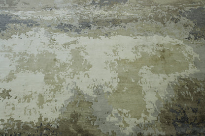 Modern Abstract Broken Design rug corner detail