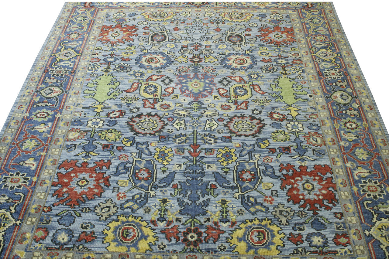Full view of Oushak Colorful Ziegler rug