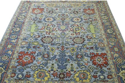 Full view of Oushak Colorful Ziegler rug