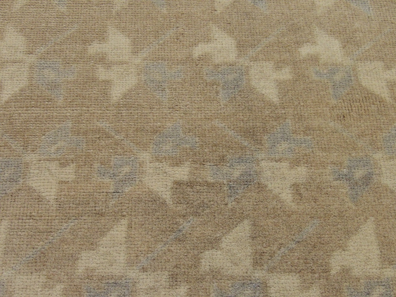 Back of Anatolian Vintage Oushak hand-knotted rug