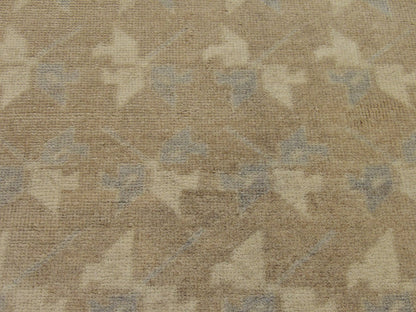 Back of Anatolian Vintage Oushak hand-knotted rug