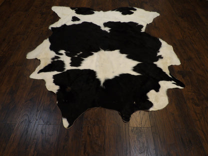 Close-up of cowhide texture and markings