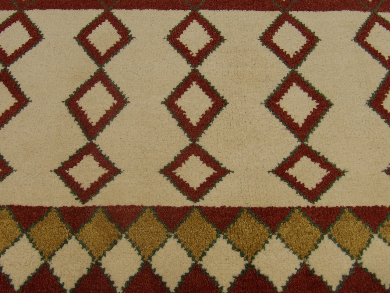 Moroccan Tulu Thick Pile rug border detail