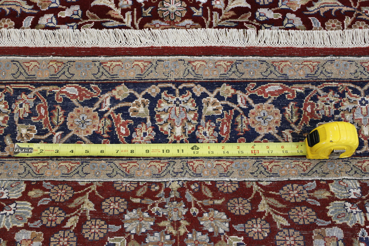Red Traditional Turk Heraki rug in room setting