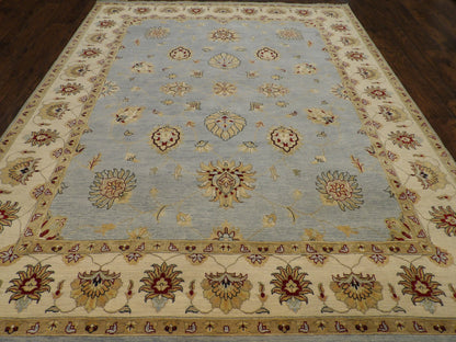 Chobie Oushak / Peshawar hand-knotted wool rug in Blue, 8'0" x 10'0", SKU w1017