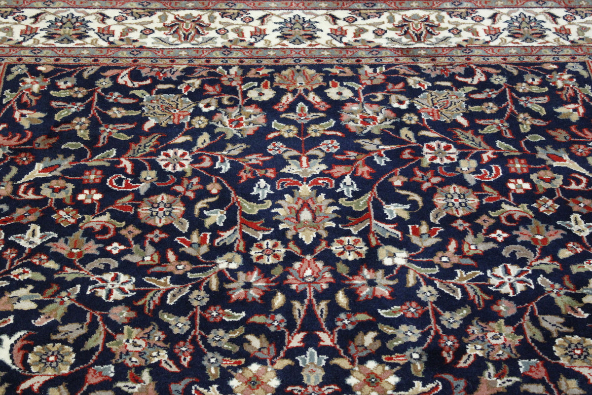 Back of Traditional Fine Heraki hand-knotted rug