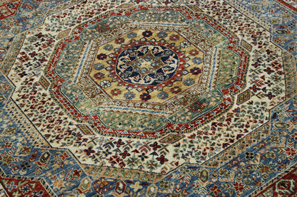 Tribal Mamluk Design rug border detail