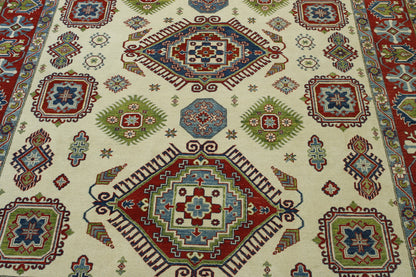 Full view of Tribal Super Kazak rug