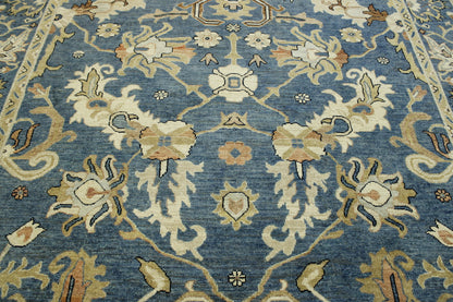 Oushak Chobi rug corner detail
