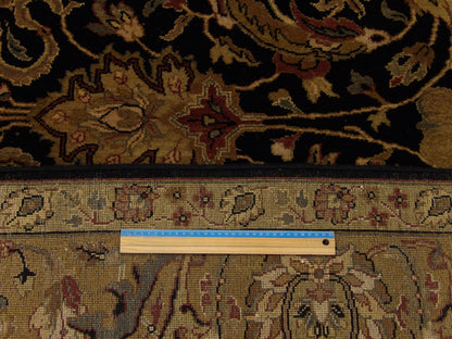 Black & Gold Jaipur Kashan Antique Wash rug in room setting