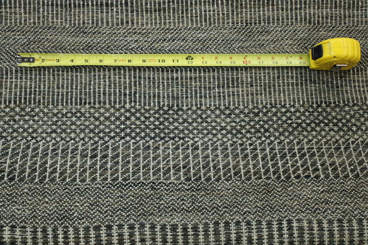 Back of Modern Grass Design hand-knotted rug