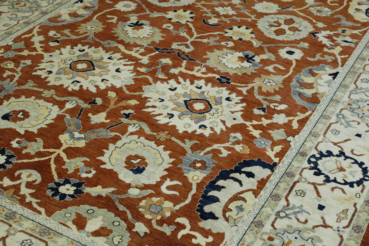 Back of Tribal Fine Chobi hand-knotted rug