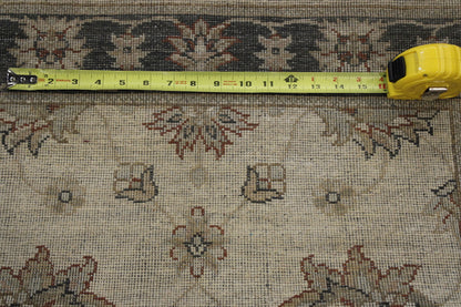 Beige Traditional Indo Ziegler Chobi rug in room setting