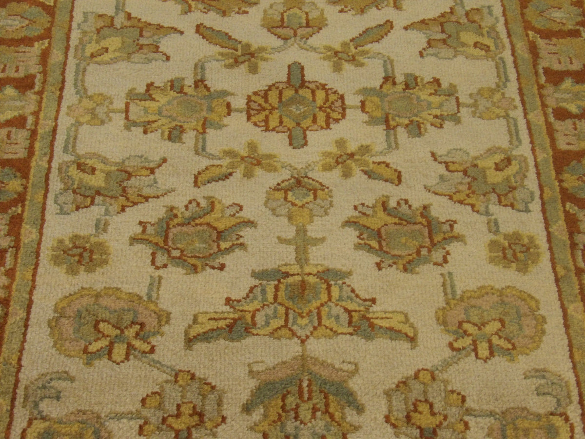 Back of Persian Kashan hand-knotted rug