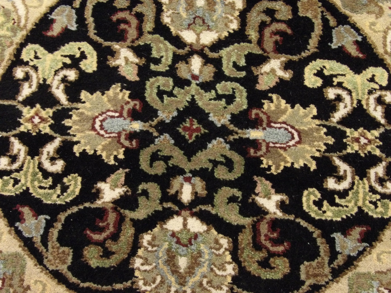 Back of Persian Kashan hand-knotted rug
