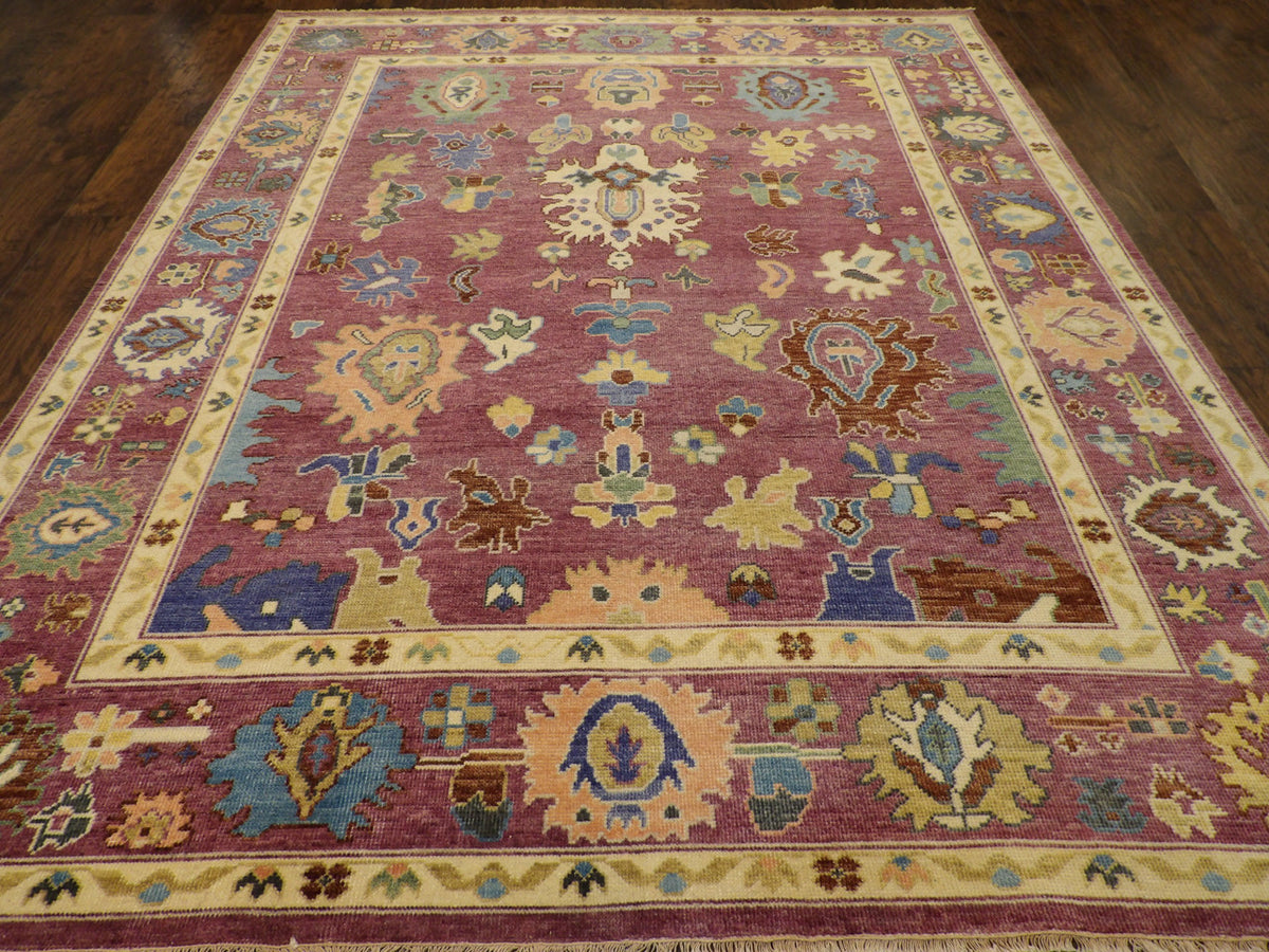 Oushak rug corner detail