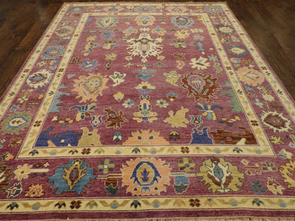 Oushak rug corner detail