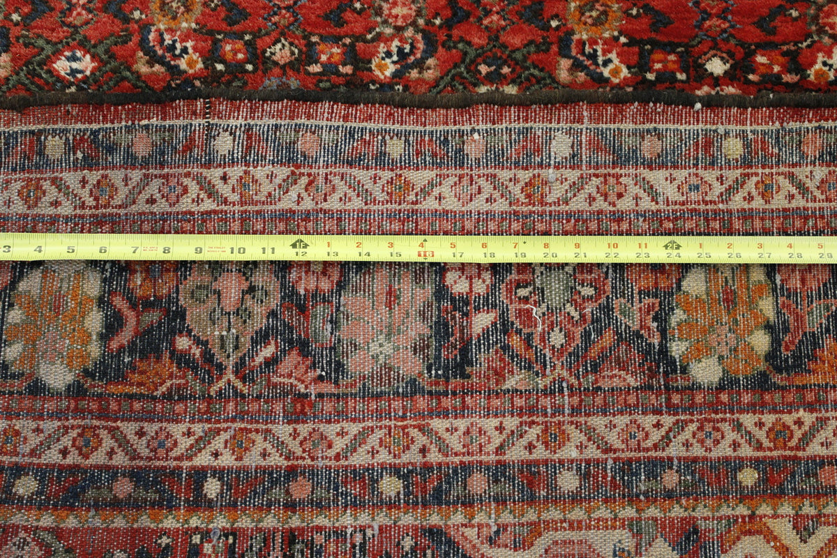 Close-up of wool pile, Blue & Pink rug