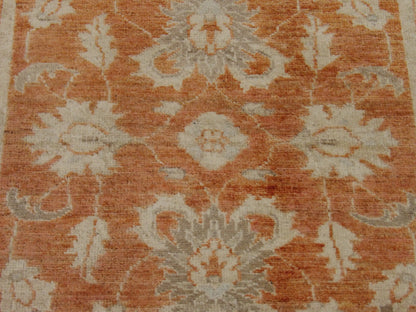 Back of Oushak Chobi Natural Dye hand-knotted rug