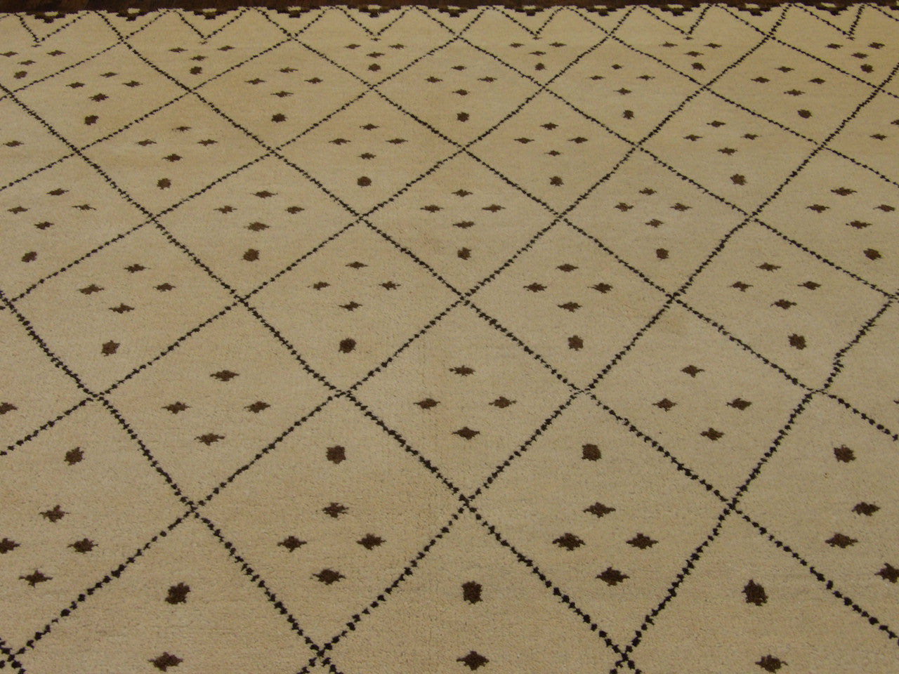 Moroccan Tulu wool pile close-up