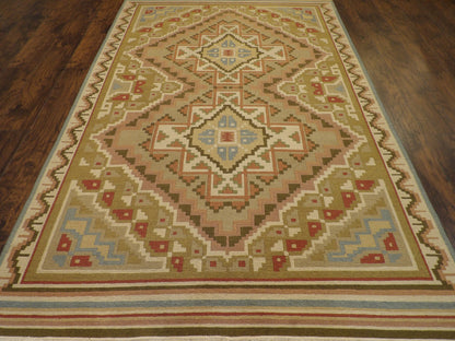 Tribal Soumak rug corner detail