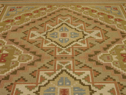 Back of Tribal Soumak hand-knotted rug