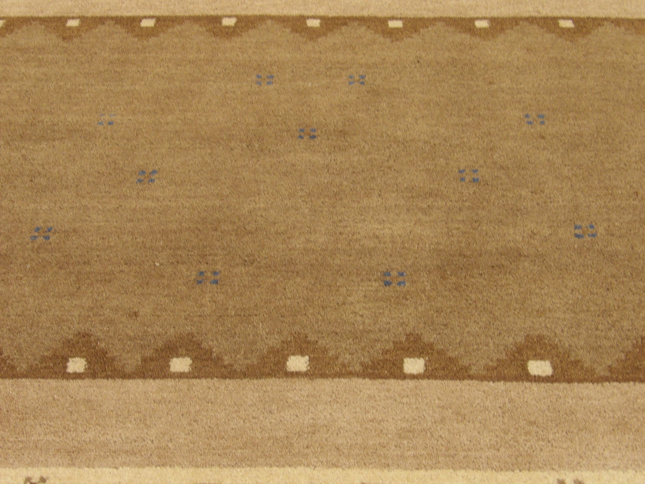 Gabbeh wool texture close-up