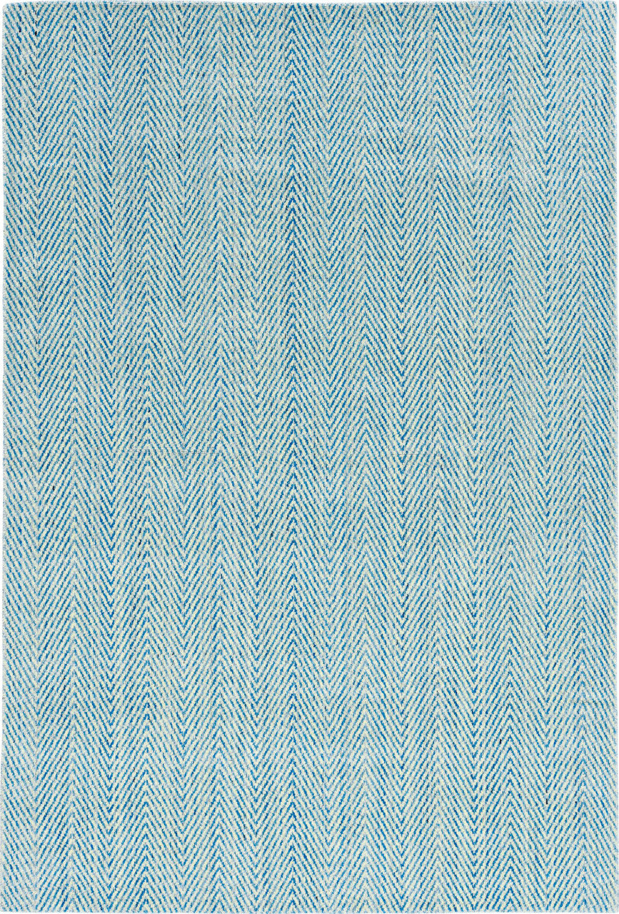 CONTEMPORARY HAND WOVEN RUG WOOL  -  WRU100SKY BLUE