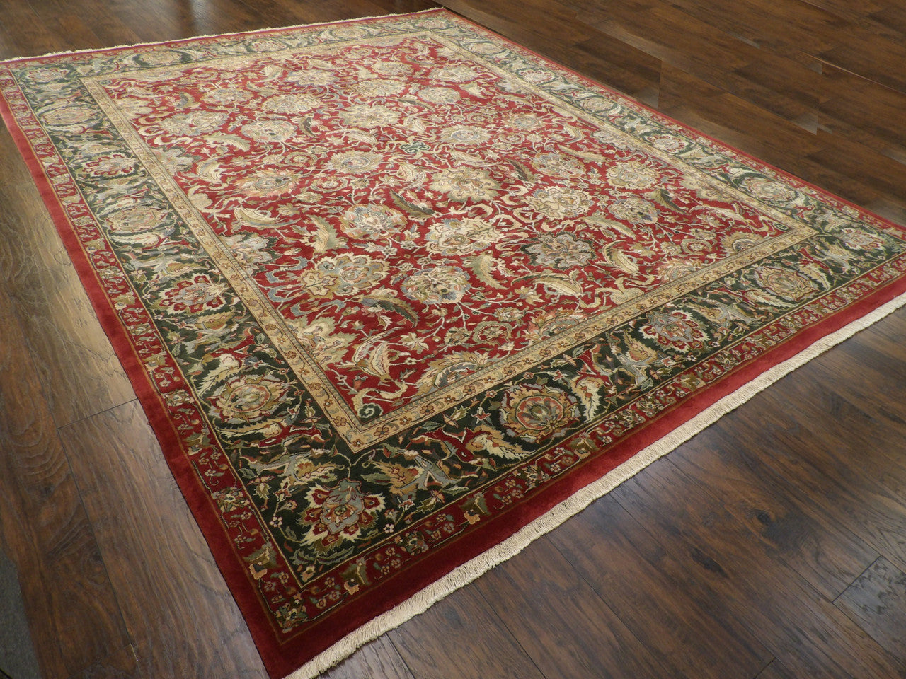 Full view of Persian Kashan rug