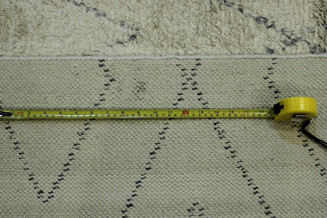 Back of Tribal Moroccan Tulu Design hand-knotted rug