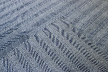 Back of Modern Grass Design hand-knotted rug