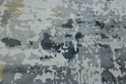Close-up of silk pile, Multi-Color & White rug