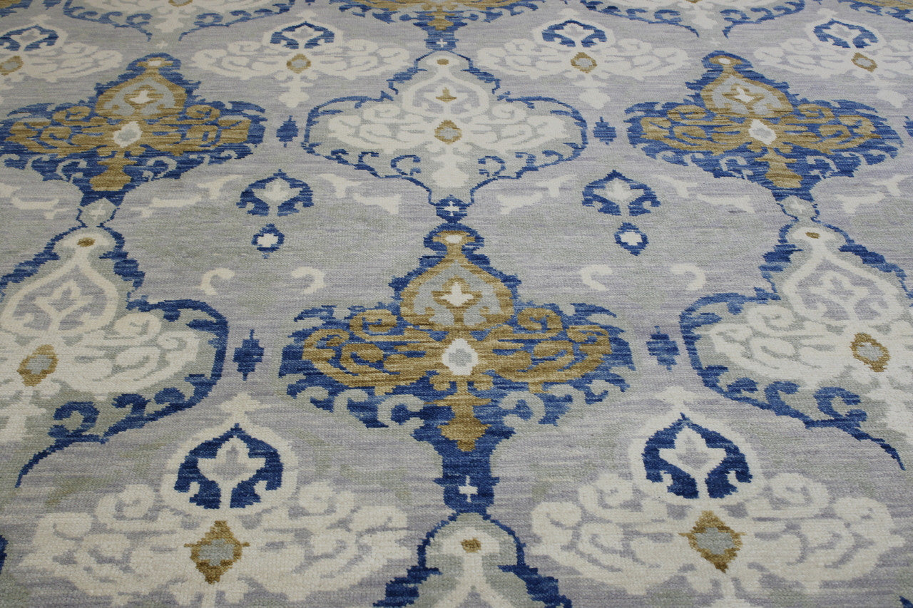 Tribal Ikat Design rug corner detail