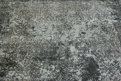 Close-up of silk pile, Multi-Color & White rug