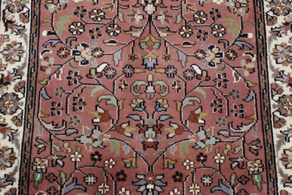 Back of Traditional Fine Herati hand-knotted rug