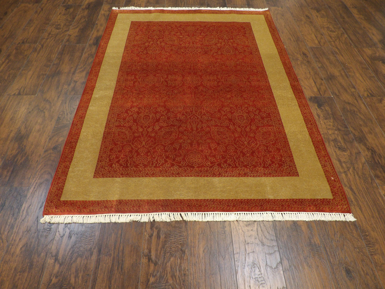 Close-up of sculpted carved texture on rug
