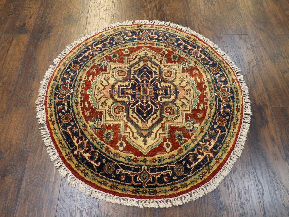 Heriz rug corner detail