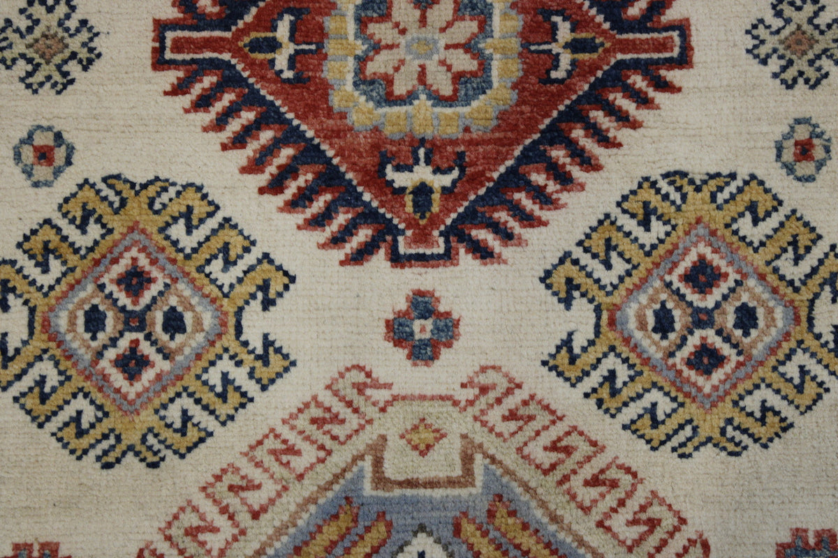 Full view of Tribal Super Kazak rug