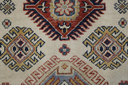 Full view of Tribal Super Kazak rug